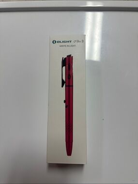 OLIGHT O'Pen 3 Pen Light, USB-C Rechargeable EDC Flashlight, Wine Red